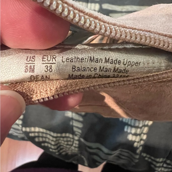 Sam Edelman Dean Beige Suede Demi Wedge Caged Sandal SZ 8 Cork Strappy - Picture 13 of 13